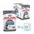 Royal Canin Hairball Care kapsičky pro kočky, balení 12×85 g. Na obalu text: Helps reduce hairball formation, reduces hairball formation in 14 days.