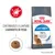 ROYAL CANIN Light Weight, sacco con gatto, scritta: contribuisce a limitare l’aumento di peso, 90% of cats achieved healthier weight in 8 weeks, crocchetta tonda, simbolo Kcal ridotte.