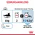 Gebruiksaanwijzing Royal Canin Light Weight Care: kat 4 kg, dagelijks 3 porties natvoer of 1 portie natvoer plus 43 g droogvoer. Metaboliseerbare energie: 713 kcal/kg. Water altijd beschikbaar.