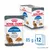 ROYAL CANIN Light Weight, embalagem de 12 saquetas de 85 g. Texto visível: '90% of cats achieved healthier weight in 8 weeks*'. Imagem de um gato e comida húmida. *Estudo interno ROYAL CANIN.