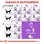 Tableau de rationnement pour chats stérilisés Royal Canin : quantités de croquettes et sachets selon poids (3, 4, 5, 6 kg) et statut (poids idéal ou surpoids), instructions visibles.