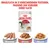Royal Canin Instinctive Katzenfutter, erhältlich in drei Texturen: Mousse, Sosse und Gelee. Verpackung zeigt Produkt für ausgewachsene Katzen mit Gravy-Salsa-Sosse.