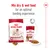 Instructional image showing dry and wet food with text: Mix dry & wet food for an optimal feeding experience. Includes two Royal Canin medium adult products and food samples.