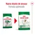 Nuevo diseño de envase Royal Canin mini adult 8+, fórmula optimizada. Imagen muestra el cambio de empaque antiguo a nuevo con perro pequeño en ambos paquetes.