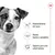Mantenimiento del peso, huesos fuertes y saludables, soporte para una salud óptima. Tres iconos junto a texto explicativo sobre beneficios para perros.