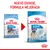 Royal Canin Junior Giant, nuevo envase y fórmula mejorada. Antes: para perros de más de 45 kg. Ahora: 8–18/24 meses, peso adulto más de 45 kg. Imagen de ambos sacos.