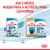 Aos 2 meses, mudar para a nutrição para cachorros. Royal Canin Starter Mother & Babydog 1–2 meses, Puppy Rottweiler, Puppy Giant 2–8 meses. Indicação de transição alimentar.