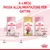 A 4 mesi, passa all’alimentazione per gattini. Royal Canin Mother & Babycat da 1 a 4 mesi; dal 4° mese Royal Canin Kitten e Maine Coon Kitten. Testo e prodotti visibili nell’immagine.