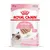 ROYAL CANIN Kitten, 85 g. Pre mačiatka do 12 mesiacov. In loaf in sauce. No preservatives. Na obale obrázok mačiatka a krmiva.