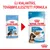 ROYAL CANIN PUPPY MAXI 140 g, új kialakítás és továbbfejlesztett formula. Bal: régi csomagolás, jobb: új csomagolás, 2–15 hónapos, 26–44 kg-os kölyökkutyáknak.
