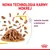Nowa technologia karmy mokrej. Jednolite kawałki w delikatnym sosie. Logo Royal Canin.