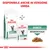 Royal Canin Veterinary Diabetic per gatti, disponibile sia secco che umido. Testo visibile: DIABETIC, bocconcini in salsa, disponibile anche in versione umida.
