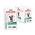 Royal Canin Veterinary Satiety Weight Management, bustina e confezione con immagine di gatto, testo visibile: Thin Slices in Gravy.