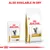 Royal Canin Urinary S/O shown in wet and dry food packaging with text stating 'Also available in dry'.