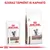 ROYAL CANIN Gastrointestinal Moderate Calorie macskaeledel, nedves és száraz változat csomagolása. Felirat: SZÁRAZ TÁPKÉNT IS KAPHATÓ.