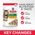 Hill's Science Plan Kitten <1 Chicken Chunks & Gravy macskaeledel csomagolás. Feliratok: SAME GREAT NUTRITION & TASTE, NEW LOOK, NEW NAME, NEW RECIPE, KEY CHANGES.
