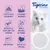 Tigerino Crystals. Litière de silice agglomérante, extrêmement absorbante, neutralise les odeurs avant leur apparition, inhibe la croissance bactérienne, sans poussière, senteur talc pour bébé.