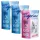 3 x 5 l bunte Katzenstreu - Sensitive, parfümfrei (2x blau, 1x pink)
