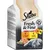 Sheba Fresh & Fine in Sauce, 6x50g. Variedades: 2x com peru, 4x com frango. Embalagem de papel 100% reciclável. Mostra: gato cinzento e comida de gato servida. Sheba Fresh & Fine in Sauce, 6x50g. Variedades: 2x com peru, 4x com frango. Embalagem de papel 100% reciclável. Mostra: gato cinzento e comida de gato servida.