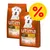 2 sacos de Affinity Ultima Mini Adult 1–10 kg, pollo, 7,5 kg cada uno. Etiqueta amarilla con símbolo de porcentaje en rojo indicando oferta o descuento visible.