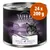Confezione da 24 x 200 g Wild Freedom Sterilised Wild Hills Chicken with Duck, ricetta 100% grain-free, immagine di un gatto sulla lattina. Confezione da 24 x 200 g Wild Freedom Sterilised Wild Hills Chicken with Duck, ricetta 100% grain-free, immagine di un gatto sulla lattina.