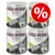 Wolf of Wilderness RAW Lamb Lung freeze-dried snack, four tubs shown with large red percentage discount symbol