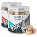 Blandet pakke med 2 slags: Wolf of Wilderness - Raw Snacks High Valley & Blue River (160 g)