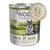 Wolf of Wilderness Senior Green Fields, 800 g, sans céréales, 100 % grain-free, agneau et poulet avec fruits des bois, racines et herbes sauvages. Badge 'sans céréales' visible.