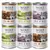 Wolf of Wilderness vådfoder, varianter: Oak Woods, Green Fields, Wild Hills. 100% kornfri, med skovbær, rødder og vilde urter. Indhold pr. dåse: 400g.