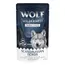 Pachet economic Wolf of Wilderness "Triple Taste" 24 x 125 g - Scandinavian Fjords - Somon, ren, pui