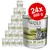 24x800 g Wolf of Wilderness Senior Green Fields dåsefoder, 100% grain-free, synlig tekst: lam & kylling med skovbær, rødder og vilde urter. Stor pakke dåser vist.