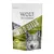 Wolf of Wilderness Wild Bites Green Fields, grain free snack, image d’un loup et pictogramme de vache sur l’emballage