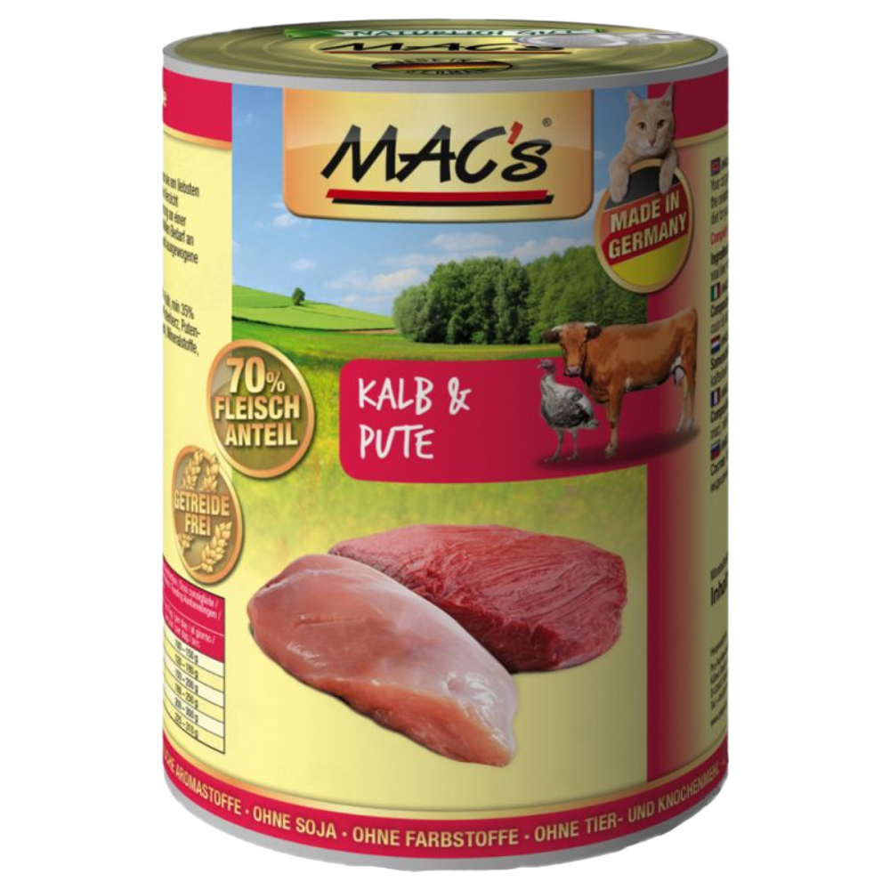 MAC's Cat 24 x 400 g Alimento umido per gatti - Mix Carne (4 varianti)