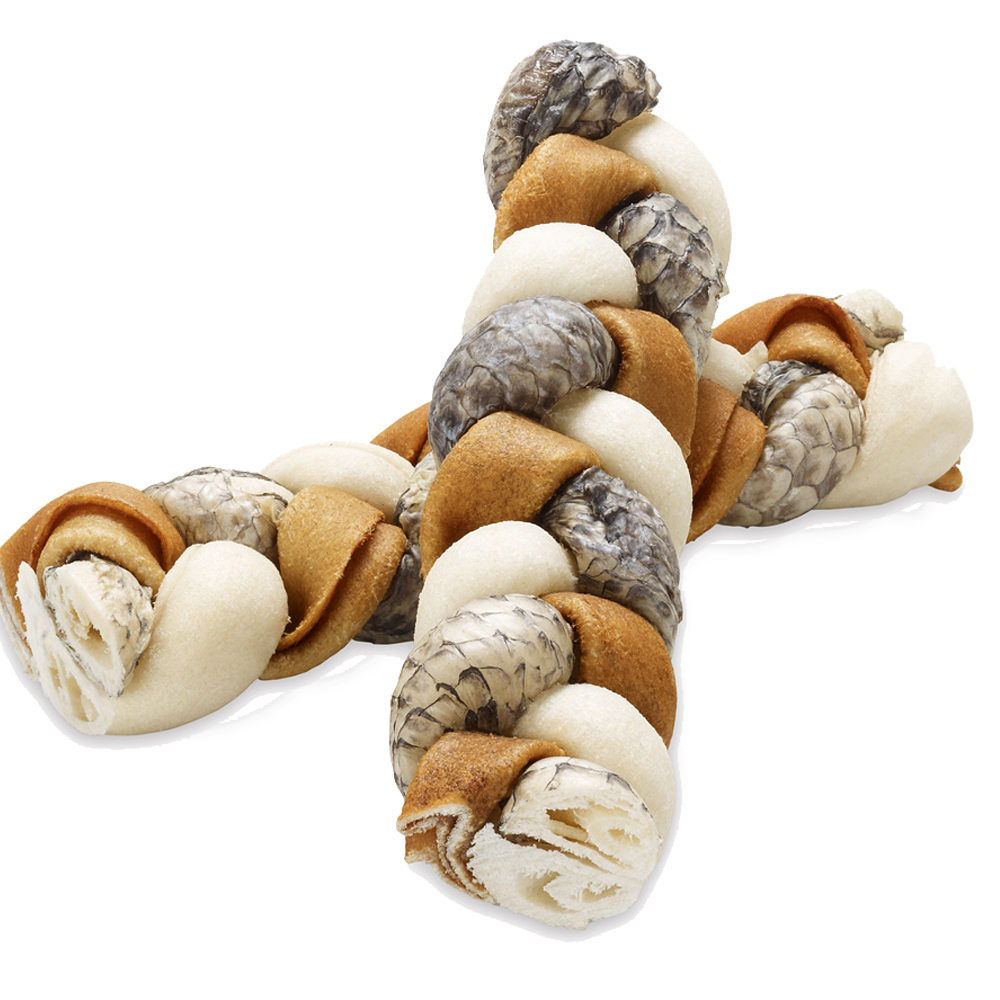 Rocco Kaustange geflochten - Sparpaket: 12 Stück x 17 cm (720 g)