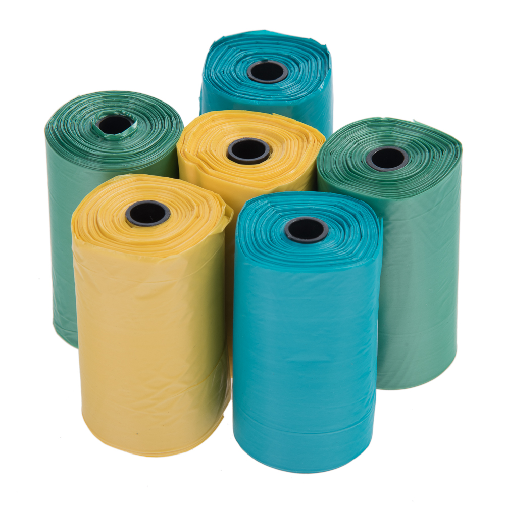 Sacos de cores para dejetos - 18 rolos de 20 sacos (360 sacos)