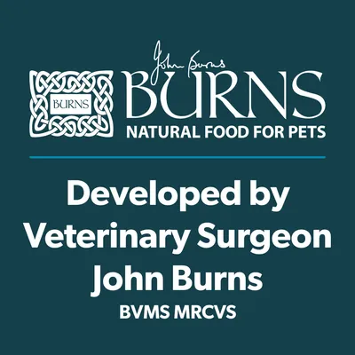 Burns Natural Food for Pets. Developed by Veterinary Surgeon John Burns BVMS MRCVS.