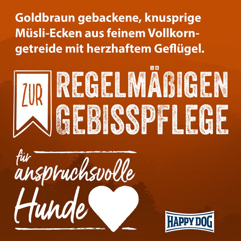 Happy Dog NaturCroq Müsli-Ecken mit Geflügel