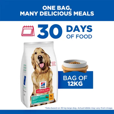 Hill's Science Plan Perfect Weight Adult 1+ Large with Chicken