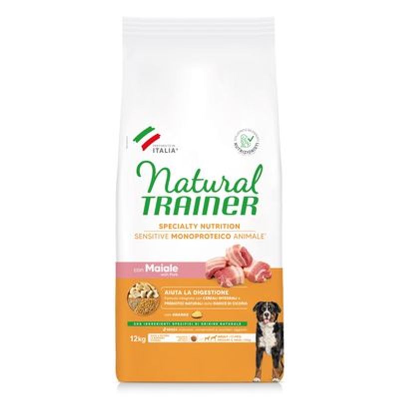 Trainer Natural Sensitive No Gluten Adult Medium/Maxi met Varkensvlees
