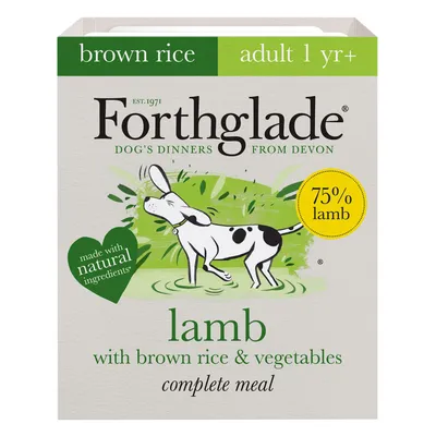 Lamb with brown rice and vegetables complete meal, 75% lamb, made with natural ingredients, suitable for adult 1 year plus.
