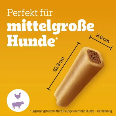 Mixpaket Pedigree Riesenknochen - 6 x 180 g Medium: 3 x Rind + 3 x Huhn (6 x 2 Stück) Mixpaket Pedigree Riesenknochen - 6 x 180 g Medium: 3 x Rind + 3 x Huhn (6 x 2 Stück)