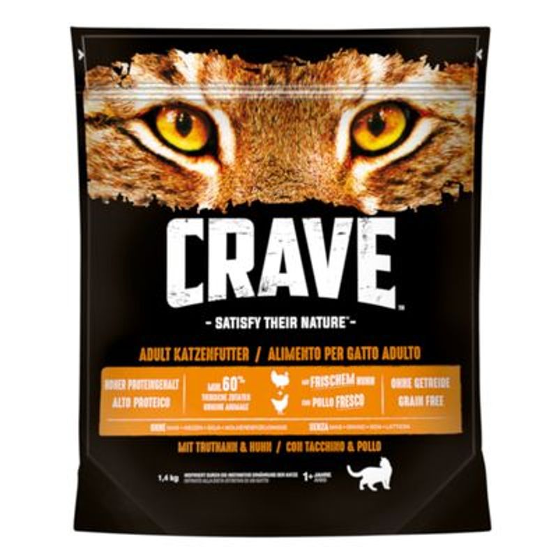 Crave Kat Droogvoer Adult met Kalkoen en Kip Kattenvoer
