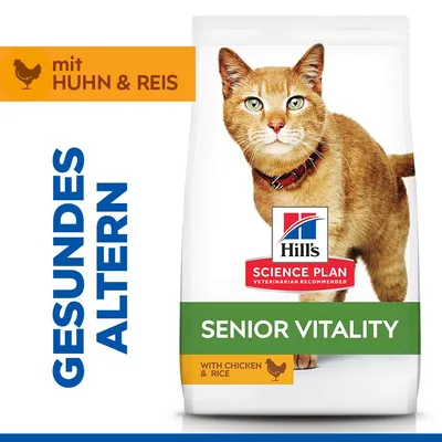 Hill's Science Plan Mature Adult Senior Vitality poulet, riz pour chat