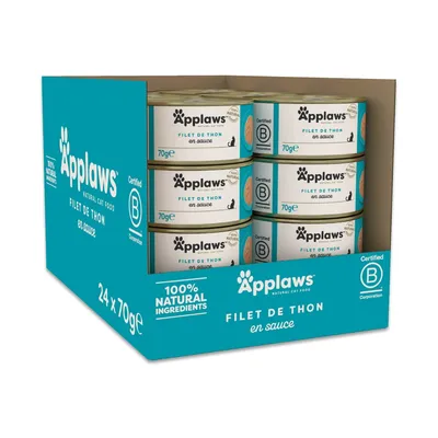 Lot économique Applaws Cat en sauce 24 x 70 g Lot économique Applaws Cat en sauce 24 x 70 g