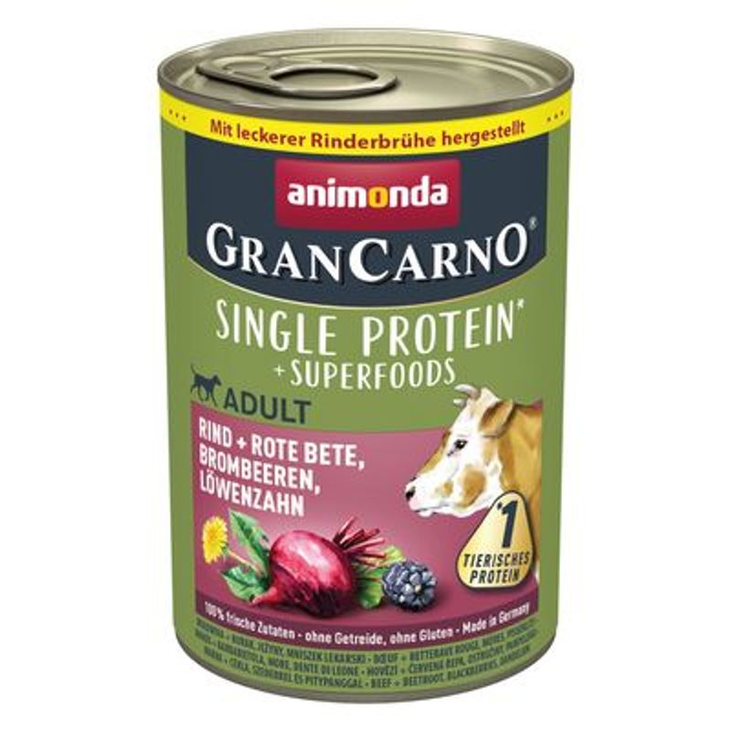 animonda GranCarno Adult Superfoods 6 x 400 g Hondenvoer