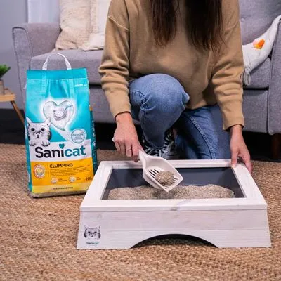 Sanicat klumpbildande kattsand, oparfymerad