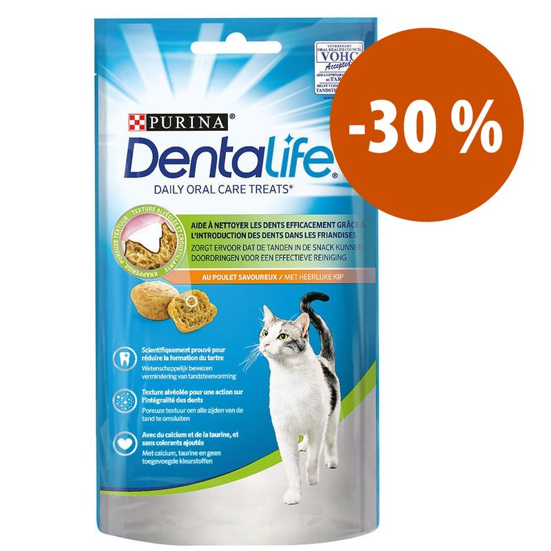 Purina Dentalife snacks dentales para gatos: ¡30 % de descuento!