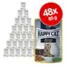 Voordeelpakket Happy Cat Pouch Meat in Sauce 48 x 85 g