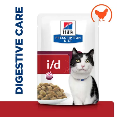 Hill's Prescription Diet Feline i/d Digestive Care - Chicken - 12 x 85g Hill's Prescription Diet Feline i/d Digestive Care - Chicken - 12 x 85g