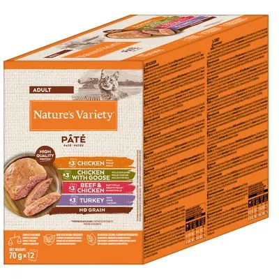 Nature's Variety Paté No Grain 12 x 70 g umido gatto